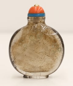 Chinese Rutilated Quartz Snuff Bottle
