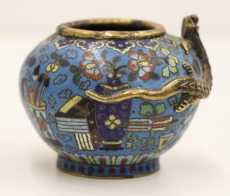 Chinese Cloisonne Ink Pot