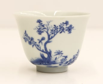 Fine Chinese Blue & White Porcelain Tea Cup