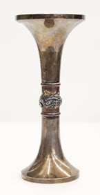 Fine Japanese Sterling & Copper Beaker Vase