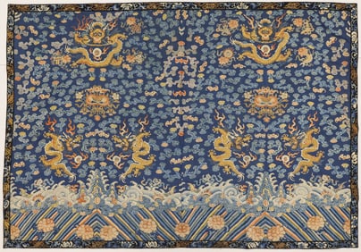 Chinese Imperial Dragon Robe Large Silk Panel