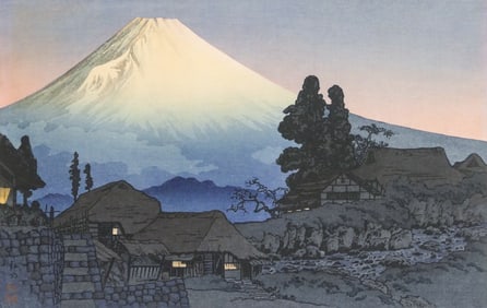 Shotei Takahashi ''Mt. Fuji from Mizukubo'' 1935 Woodblock