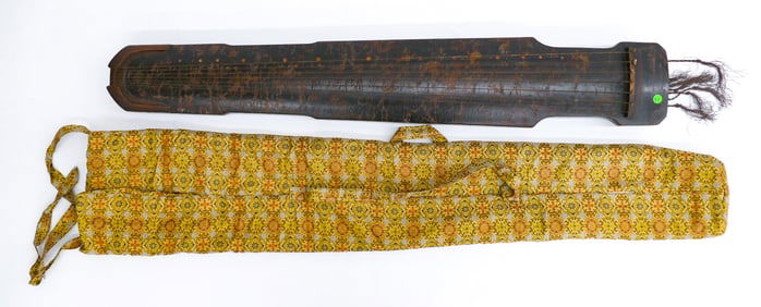 Chinese Guqin Lacquered Stringed Instrument