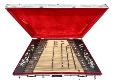 Chinese Yangqin Stringed Dulcimer Instrument