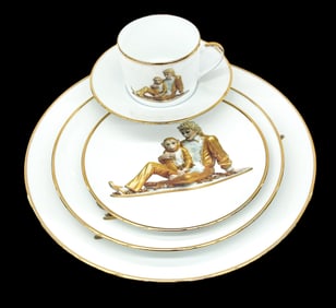 Jeff Koons ''Michael Jackson and Bubbles'' Porcelain