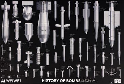 Ai Weiwei ''History of Bombs'' 2020 Offset Lithograph
