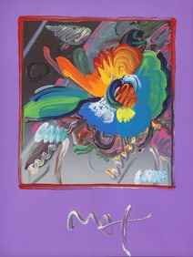 Peter Max ''New York Flower Show'' 2001 Acrylic