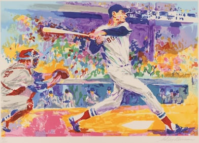 LeRoy Neiman ''The Splendid Splinter'' (Ted Williams)