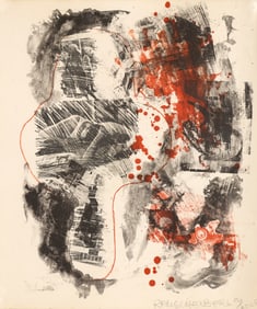 Robert Rauschenberg ''Love Zone'' 1968 Lithograph