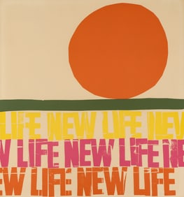 Sister Corita Kent ''New Life'' 1966 Screenprint