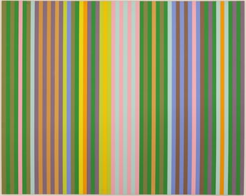 Gene Davis ''Zebra'' 1969 Screenprint