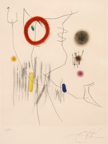 Joan Miro ''Grave sur le Givre III'' 1972 Etching