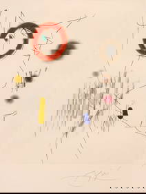 Joan Miro ''Grave sur le Givre III'' 1972 Etching (1 of 2)