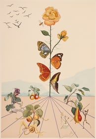 Salvador Dali ''Floradali II'' 1981 Embossed Lithograph