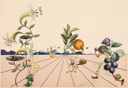 Salvador Dali ''Floradali I'' 1981 Embossed Lithograph