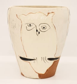 Pablo Picasso ''Visage et Hibou'' (A.R. 407) Ceramic