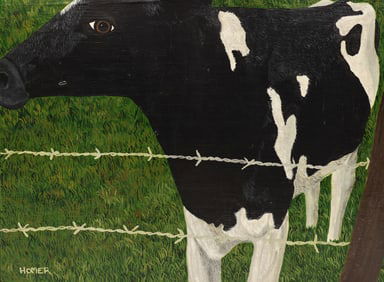 Jessie Homer French ''Barbed Wire'' 1982 Oil