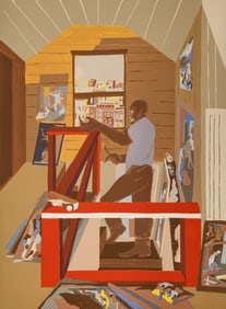 Jacob Lawrence ''The Studio'' 1996 Lithograph