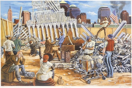 Ernie Barnes ''In Remembrance'' 2002 Lithograph