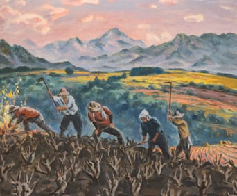 Kenkichi Kodera ''The Cultivation'' Oil on Canvas