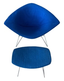 Harry Bertoia: Knoll Diamond Chair & Ottoman
