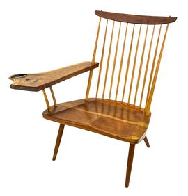 George Nakashima Lounge Chair 1972 Sap Cherry (1 of 7)