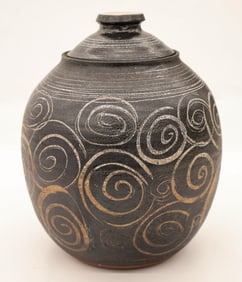 Bennett Welsh ''Jar with Spirals'' Stoneware