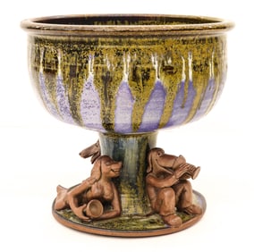Regnor Reinholdtsen Sculptural Punch Bowl 1975