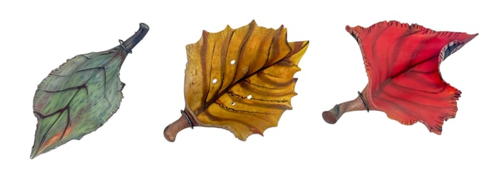 Randy Walker ''Green, Red, and Brown Birch'' (Leaf)