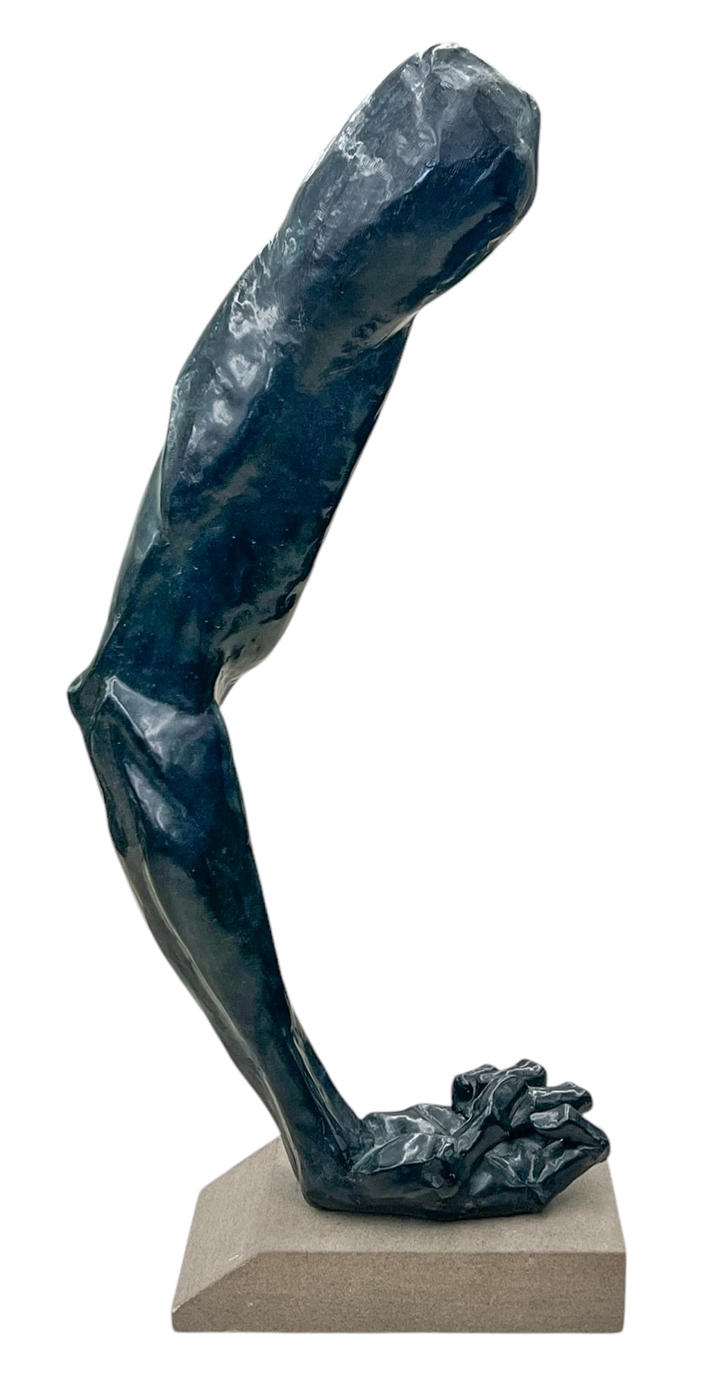 Modernist Bronze Arm Sculpture: Modernist Patinated Bronze Arm Sculpture 28''x12''x5''. No visible signature. Similar to works by Frederick Hart. Overall excellent condition. It weighs 30 pounds.