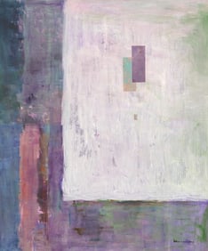 Paul Horiuchi ''Weathered in Time'' Oil and Collage