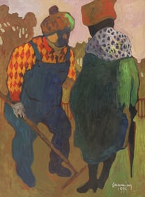 William Cumming ''Talking'' 1994 Tempera