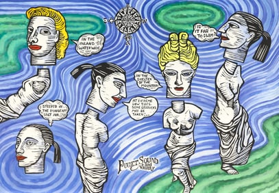 Gene Gentry McMahon ''Vestal Virgins Enter Puget Sound"