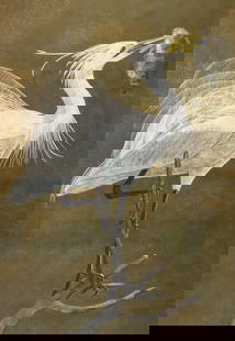 Virginia Banks ''Bird of Prey" 1978 Mixed Media: Virginia Banks (1920-1985 Washington) ''Bird of Prey'' 1978 Mixed Media on Board 37.5''x26.5'' Image. Signed and dated l.r. Gallery framed 43''x31.5''. Excellent condition.
