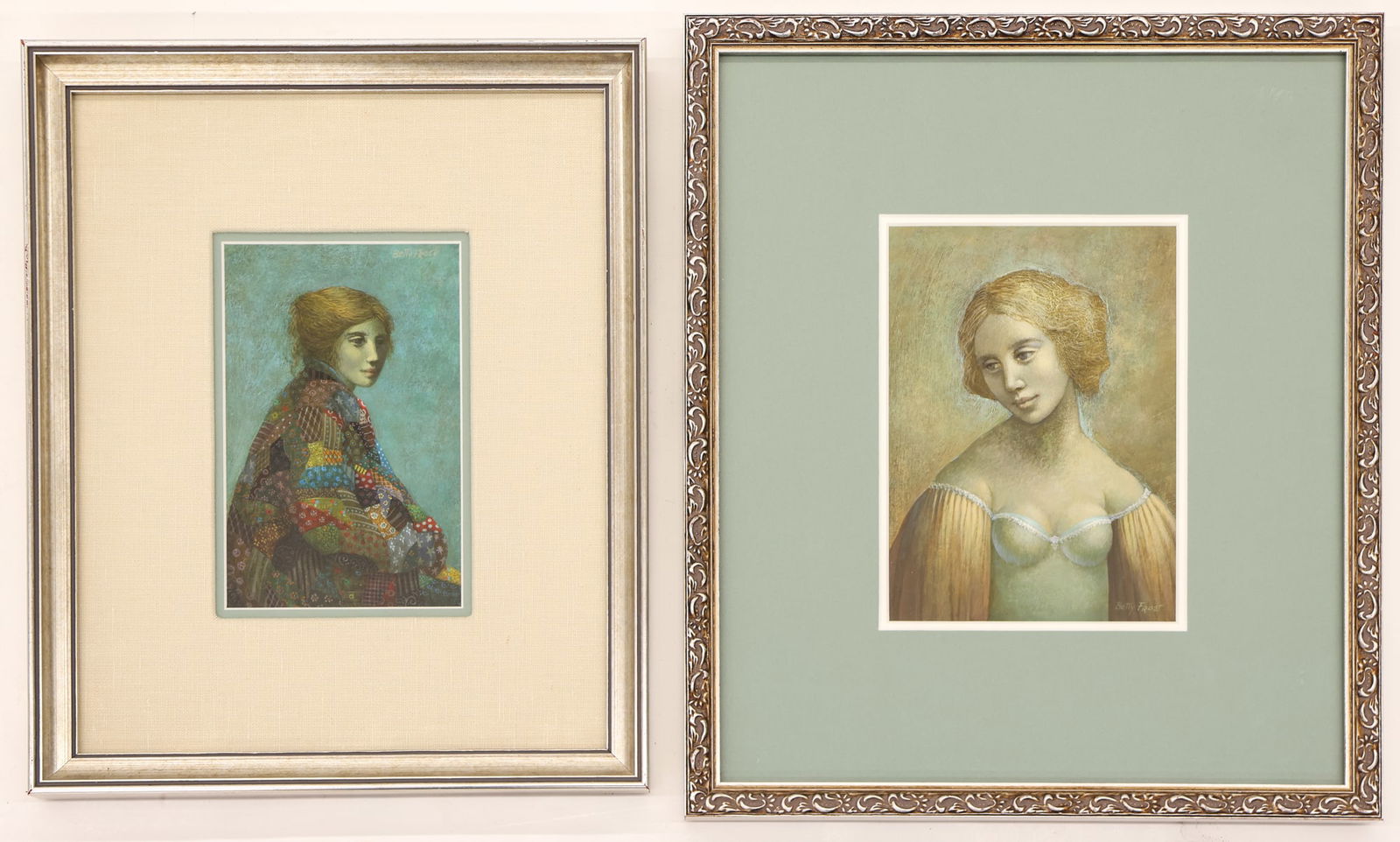 Betty Frost ''Two Works: Women in Robes'' Oils (1 of 1)