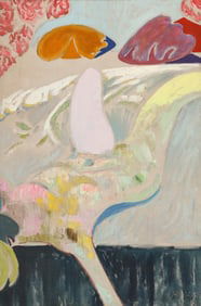 Jack McLarty ''Pale Nude Sliding'' 1965 Oil