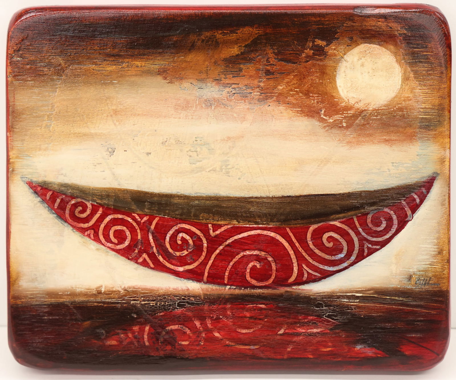 Steve Jensen ''Red Boat for Troy'' Oil (1 of 2)