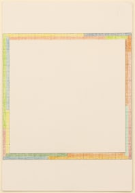 Marc Vaux ''Untitled'' (Square) Colored Pencil