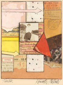 Kenneth Mahood ''Tailik'' 1992 Mixed Media Collage