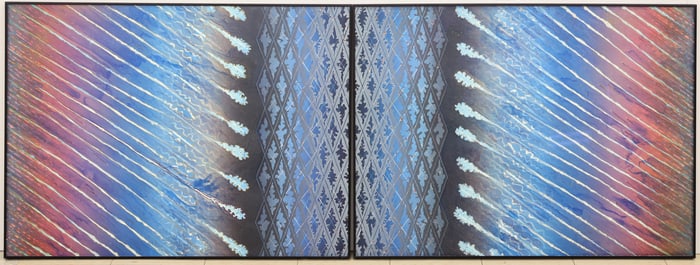Joe Feddersen ''Sheltered From the Night Rain'' (Diptych)