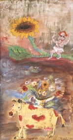 James Martin ''Creative Cow'' 2004 Gouache