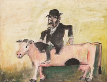 James Martin ''The Rabbi'' 1996 Gouache