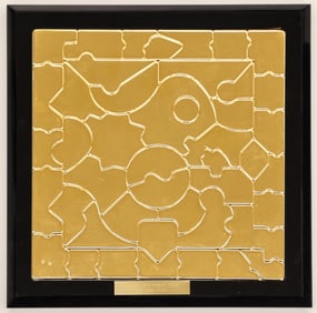 Richard Hunt "Landscape Variations" 1990 Bronze Puzzle Sculpture