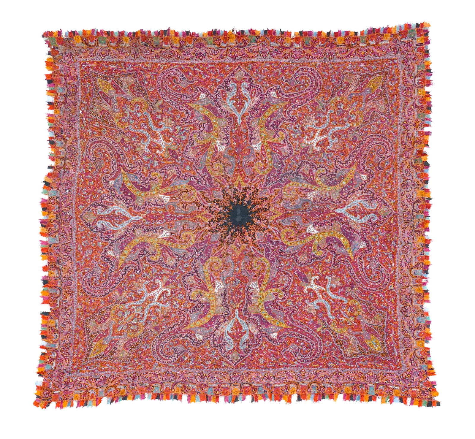 North Indian Hand-Made Kashmir Paisley Shawl (1 of 3)