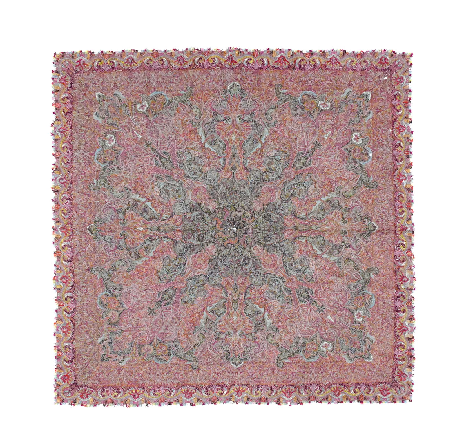 North Indian Hand-Made Kashmir Paisley Shawl (1 of 3)