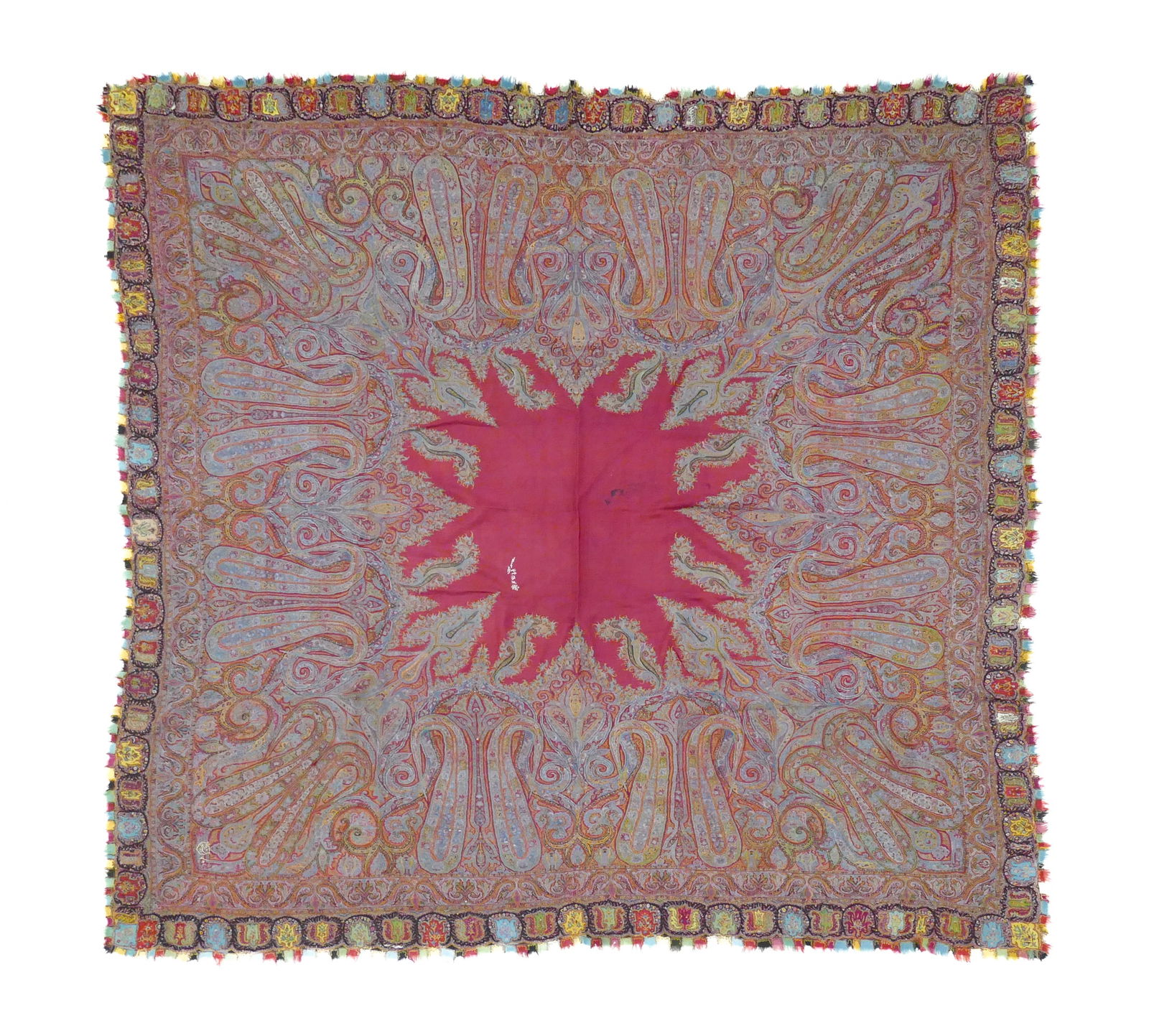 North Indian Hand-Made Kashmir Paisley Shawl (1 of 5)