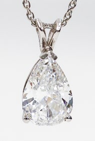 Tiffany & Co. Platinum 1.83ct Diamond Pendant
