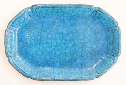 Leon Volkmar: Durant Kilns Turquoise Pottery Tray