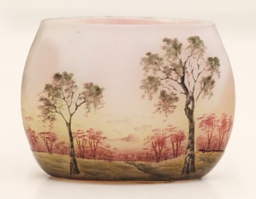 Daum Nancy Miniature Landscape Pillow Vase