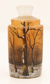 Daum Nancy Miniature Winter Forest Perfume Bottle
